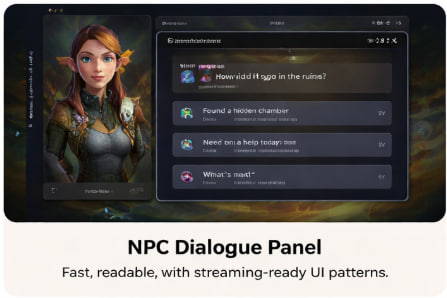 NPC Dialogue Panel
